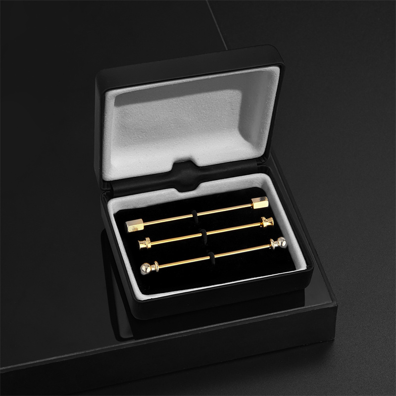 Cufflink Box Set - 3 PCS Set Lapel Pins For