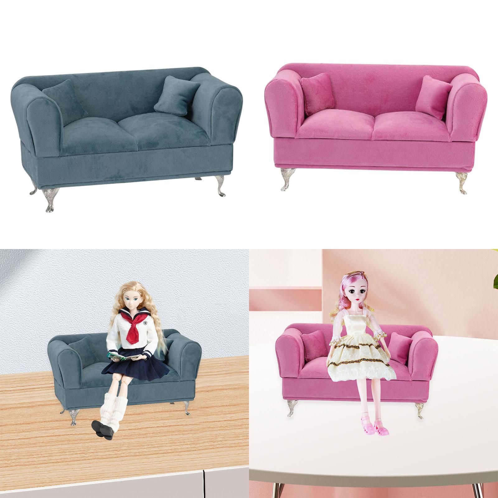 Cufflink Box Set - 1:6 Dollhouse Sofa Couch Dustproof Modern
