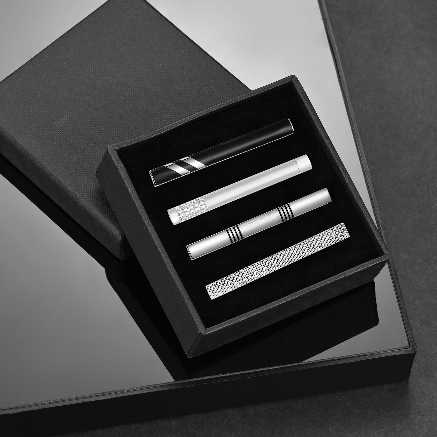 Tối Giản Kẹp Cà Vạt Nam Kẹp Cà - đánh giá và giá Cufflink Box Set