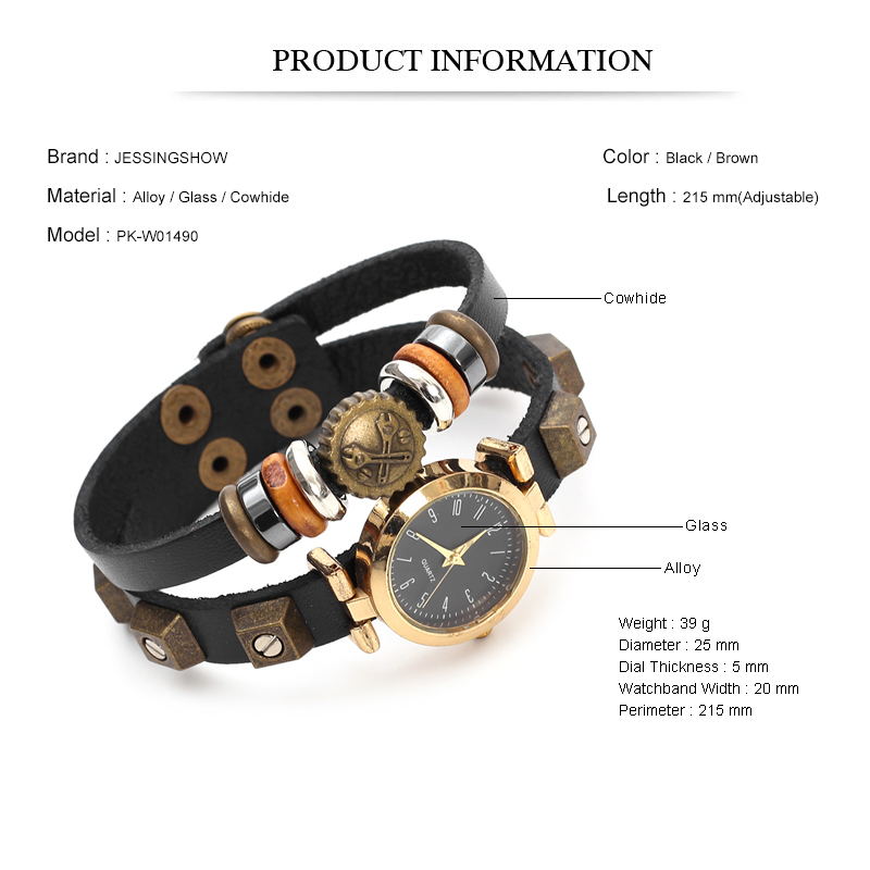 Punk Style Quartz Watch Handma - đánh giá và giá Men Accessories Pk