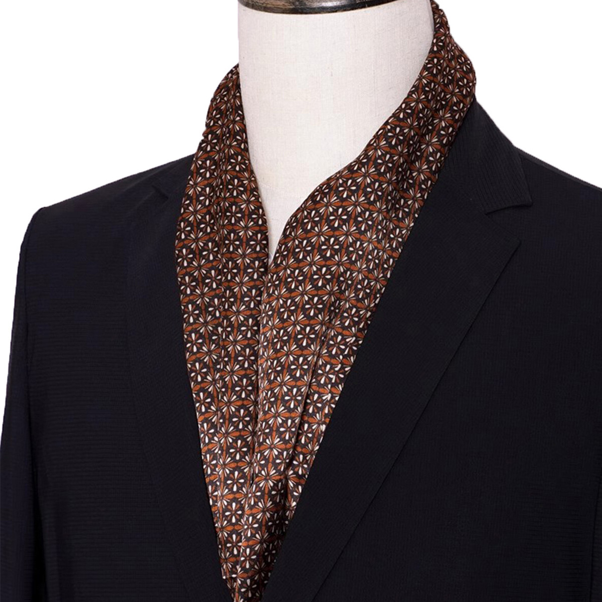 New Men's Stripe Silk Scarf Ho - đánh giá và giá Men Accessories For Neck
