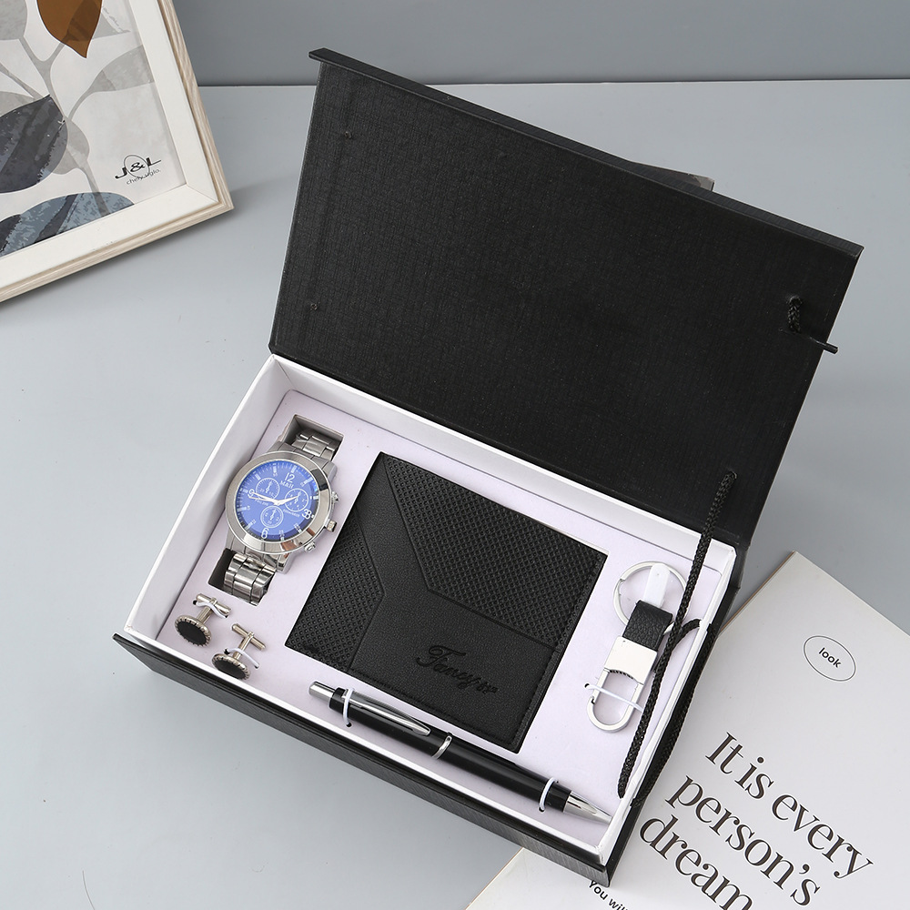New Watch Men's Gift Set with  - đánh giá và giá Cufflink Box Set