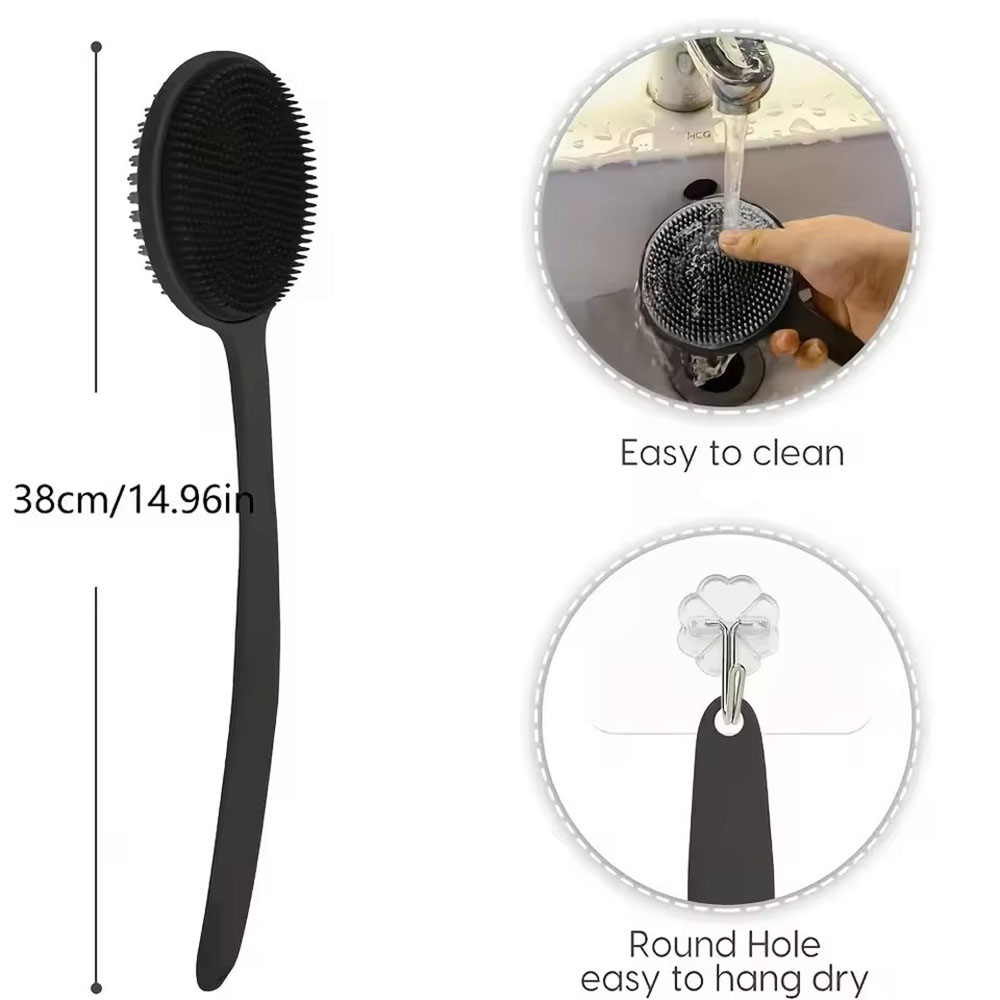 1pc Silicone Back Scrubber Bru - đánh giá và giá Men'S Accessories Types