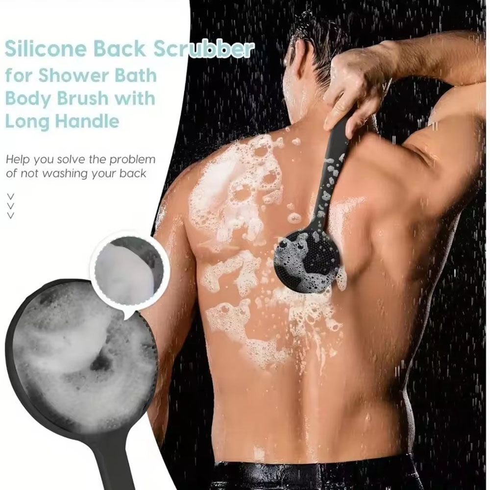 1pc Silicone Back Scrubber Bru - đánh giá và giá Men'S Accessories Types
