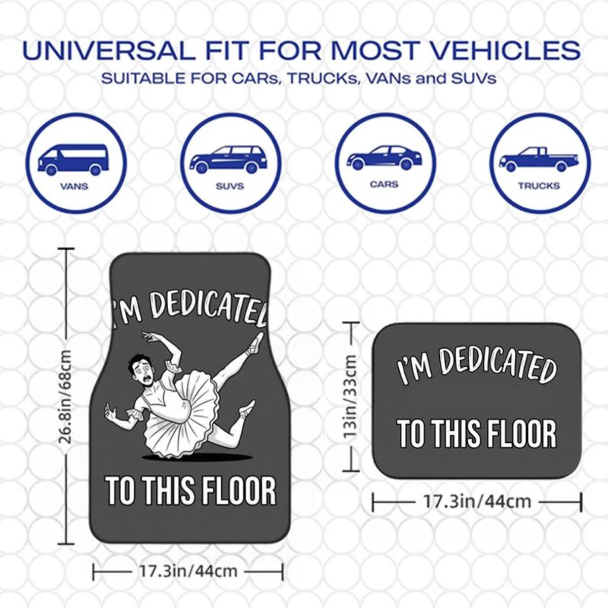4Pcs Anti-Slip Car Floor Mats  - đánh giá và giá Men'S Accessories Vans