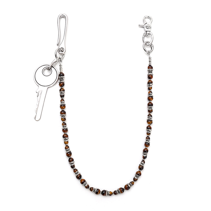 Hip Hop Punk Tiger Eye Beaded  - đánh giá và giá Men Accessories Pk