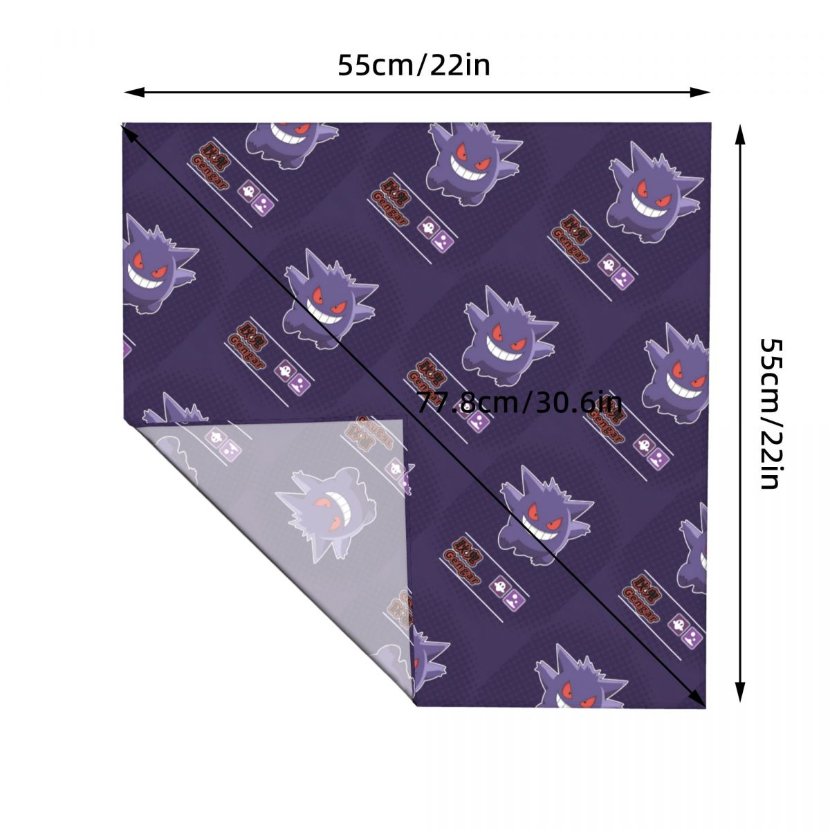 55CM Pokemoned Gengars Bandana - đánh giá và giá Men Accessories For Neck