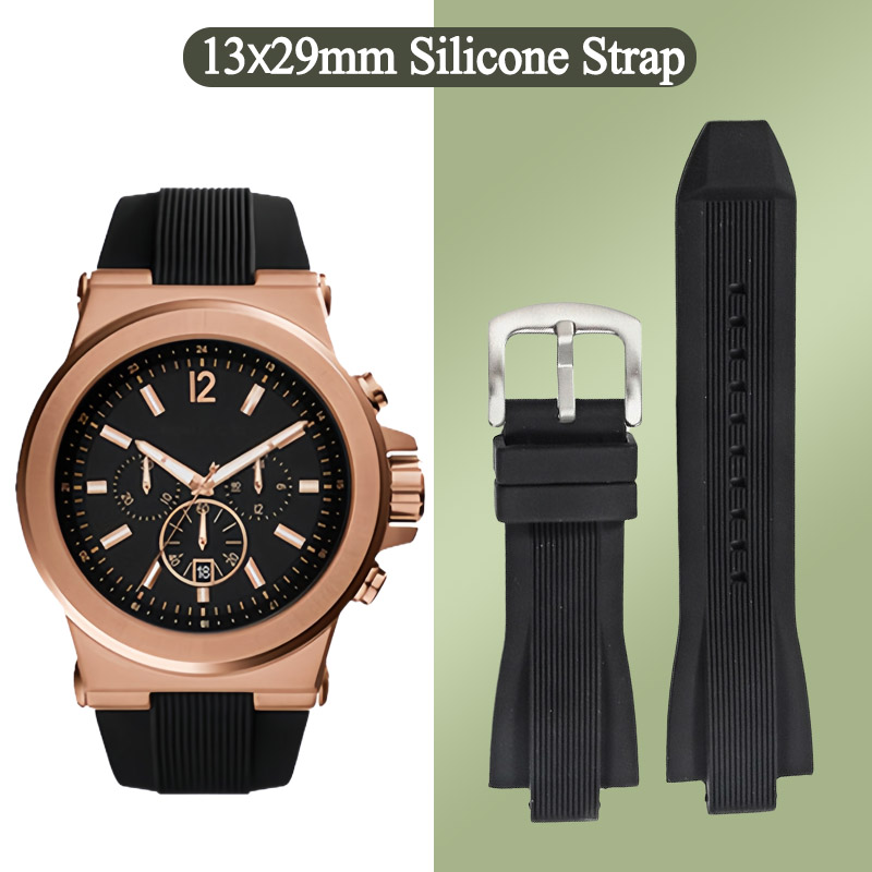 13x29mm Silicone Watch Strap f - đánh giá và giá Men Accessories Mk