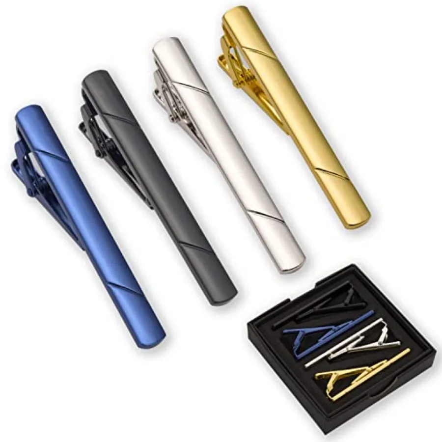 4Pcs Tie Clips For Men Tie Bar - đánh giá và giá Men'S Accessories Fashion