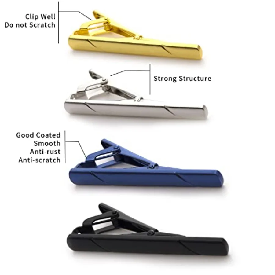 4Pcs Tie Clips For Men Tie Bar - đánh giá và giá Men'S Accessories Fashion