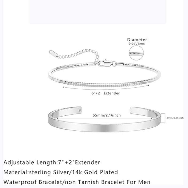 Stackable Bracelets for Men, 9 - đánh giá và giá Cufflink Box Set