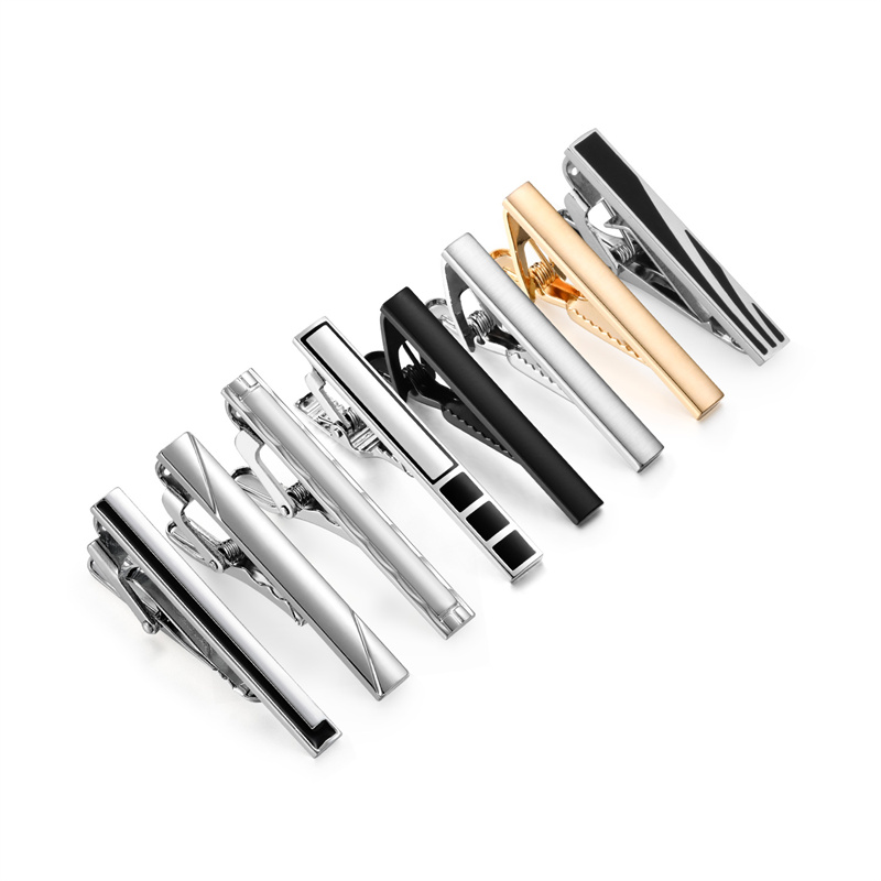 8 PCS Short Tie Clips Set With - đánh giá và giá Cufflink Box Set