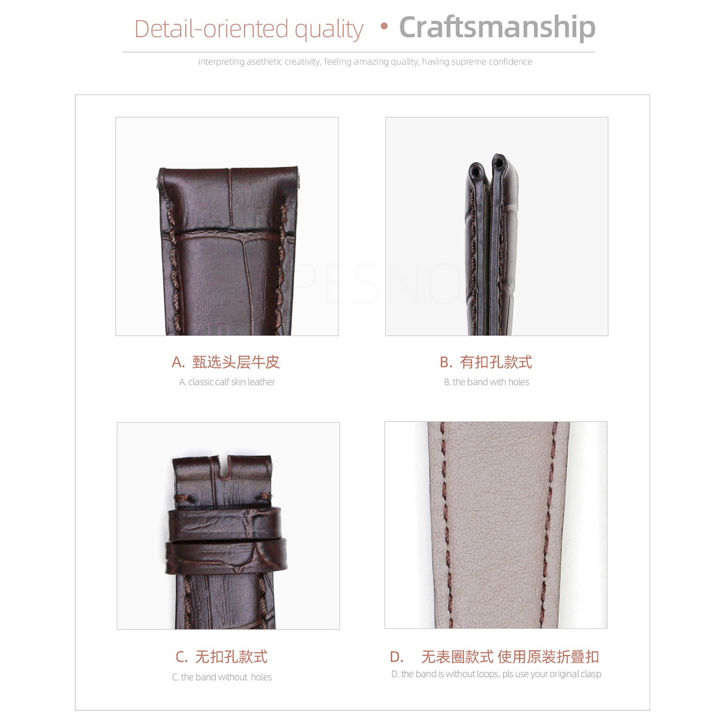 PESNO Suitable for BVLGARI BB4 - đánh giá và giá Men'S Accessories Types